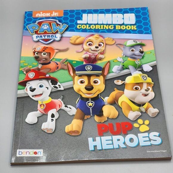 Lot of 3 Paw Patrol Coloring Books Jumbo With Crayola Bubblesaurus 16 Crayons - Picture 3 of 5